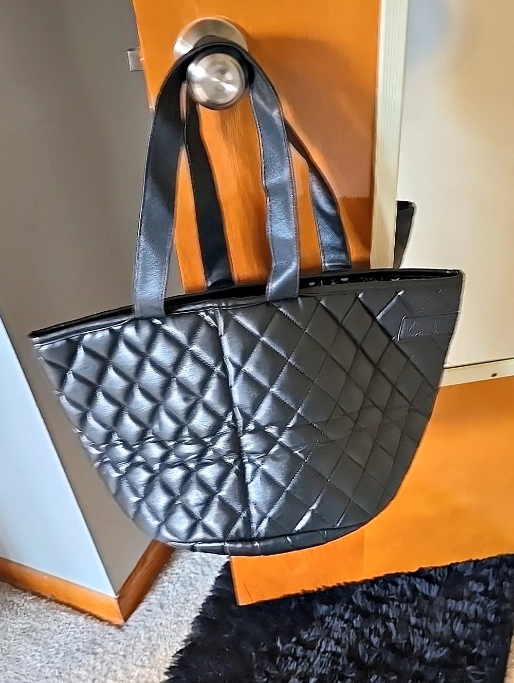 MuttNation by Miranda Lambert Quilted Pet Storage Carry Tote Black NWOT